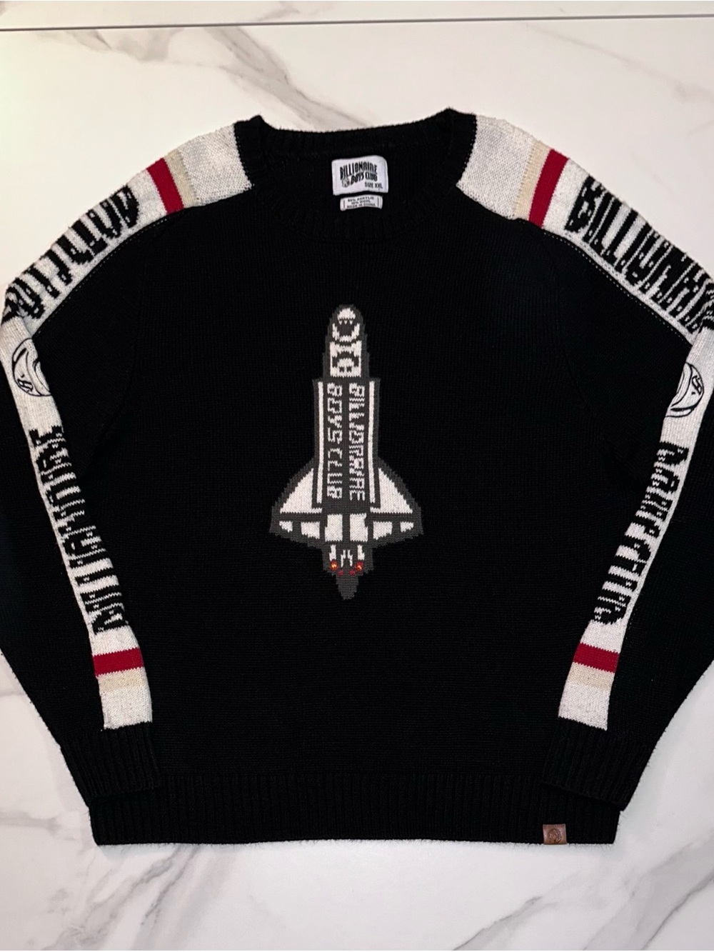 Billionaire Boys Club Rocket Knit Sweater Black Wool Blend Size XXL